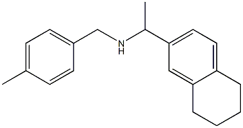 [(4-methylphenyl)methyl][1-(5,6,7,8-tetrahydronaphthalen-2-yl)ethyl]amine Struktur