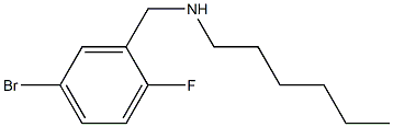 [(5-bromo-2-fluorophenyl)methyl](hexyl)amine Struktur