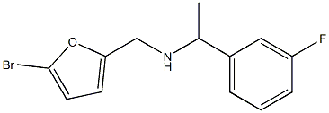 [(5-bromofuran-2-yl)methyl][1-(3-fluorophenyl)ethyl]amine Struktur