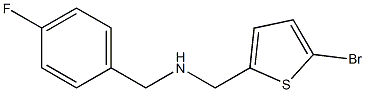 [(5-bromothiophen-2-yl)methyl][(4-fluorophenyl)methyl]amine Struktur