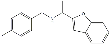 [1-(1-benzofuran-2-yl)ethyl][(4-methylphenyl)methyl]amine Struktur