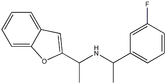 [1-(1-benzofuran-2-yl)ethyl][1-(3-fluorophenyl)ethyl]amine Struktur