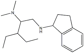 [1-(2,3-dihydro-1H-inden-1-ylamino)-3-ethylpentan-2-yl]dimethylamine Struktur