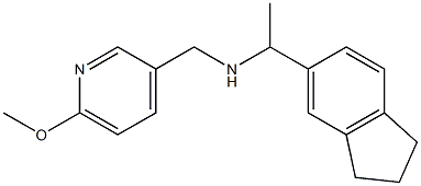 [1-(2,3-dihydro-1H-inden-5-yl)ethyl][(6-methoxypyridin-3-yl)methyl]amine Struktur