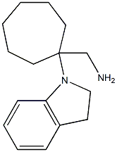 [1-(2,3-dihydro-1H-indol-1-yl)cycloheptyl]methanamine Struktur