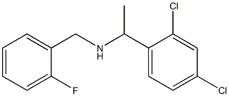 [1-(2,4-dichlorophenyl)ethyl][(2-fluorophenyl)methyl]amine Struktur