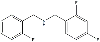 [1-(2,4-difluorophenyl)ethyl][(2-fluorophenyl)methyl]amine Struktur