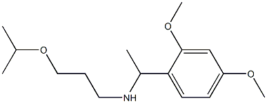 [1-(2,4-dimethoxyphenyl)ethyl][3-(propan-2-yloxy)propyl]amine Struktur