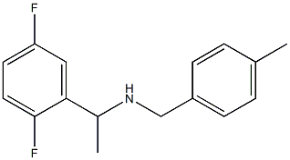 [1-(2,5-difluorophenyl)ethyl][(4-methylphenyl)methyl]amine Struktur