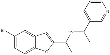 [1-(5-bromo-1-benzofuran-2-yl)ethyl][1-(pyridin-3-yl)ethyl]amine Struktur