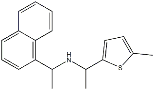 [1-(5-methylthiophen-2-yl)ethyl][1-(naphthalen-1-yl)ethyl]amine Struktur