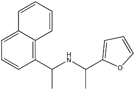 [1-(furan-2-yl)ethyl][1-(naphthalen-1-yl)ethyl]amine Struktur