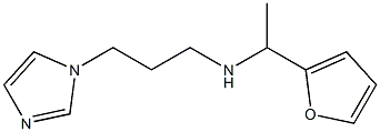 [1-(furan-2-yl)ethyl][3-(1H-imidazol-1-yl)propyl]amine Struktur