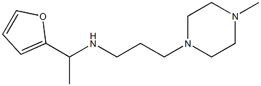 [1-(furan-2-yl)ethyl][3-(4-methylpiperazin-1-yl)propyl]amine Struktur