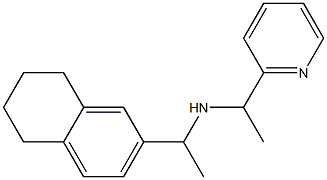 [1-(pyridin-2-yl)ethyl][1-(5,6,7,8-tetrahydronaphthalen-2-yl)ethyl]amine Struktur