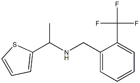 [1-(thiophen-2-yl)ethyl]({[2-(trifluoromethyl)phenyl]methyl})amine Struktur