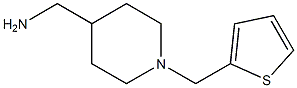 [1-(thiophen-2-ylmethyl)piperidin-4-yl]methanamine Struktur