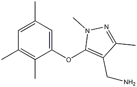 [1,3-dimethyl-5-(2,3,5-trimethylphenoxy)-1H-pyrazol-4-yl]methanamine Struktur