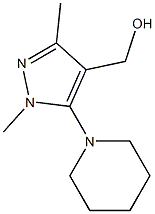 [1,3-dimethyl-5-(piperidin-1-yl)-1H-pyrazol-4-yl]methanol Struktur