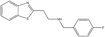 [2-(1,3-benzothiazol-2-yl)ethyl][(4-fluorophenyl)methyl]amine Struktur