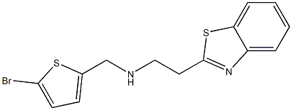 [2-(1,3-benzothiazol-2-yl)ethyl][(5-bromothiophen-2-yl)methyl]amine Struktur