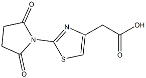 [2-(2,5-dioxopyrrolidin-1-yl)-1,3-thiazol-4-yl]acetic acid Struktur