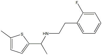 [2-(2-fluorophenyl)ethyl][1-(5-methylthiophen-2-yl)ethyl]amine Struktur