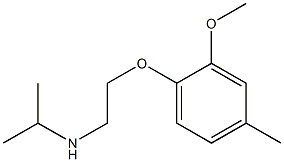 [2-(2-methoxy-4-methylphenoxy)ethyl](propan-2-yl)amine Struktur