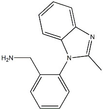 [2-(2-methyl-1H-1,3-benzodiazol-1-yl)phenyl]methanamine Struktur