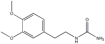 [2-(3,4-dimethoxyphenyl)ethyl]urea Struktur