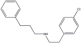 [2-(4-chlorophenyl)ethyl](3-phenylpropyl)amine Struktur