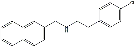 [2-(4-chlorophenyl)ethyl](naphthalen-2-ylmethyl)amine Struktur