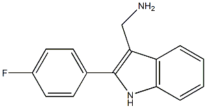 [2-(4-fluorophenyl)-1H-indol-3-yl]methanamine Struktur