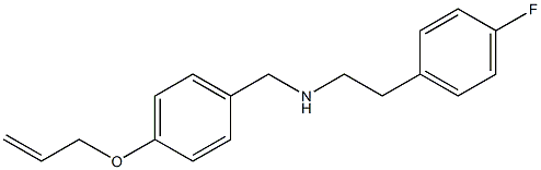 [2-(4-fluorophenyl)ethyl]({[4-(prop-2-en-1-yloxy)phenyl]methyl})amine Struktur