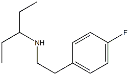 [2-(4-fluorophenyl)ethyl](pentan-3-yl)amine Struktur