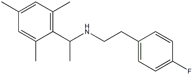 [2-(4-fluorophenyl)ethyl][1-(2,4,6-trimethylphenyl)ethyl]amine Struktur