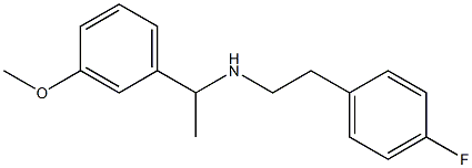 [2-(4-fluorophenyl)ethyl][1-(3-methoxyphenyl)ethyl]amine Struktur