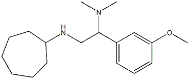 [2-(cycloheptylamino)-1-(3-methoxyphenyl)ethyl]dimethylamine Struktur