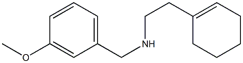 [2-(cyclohex-1-en-1-yl)ethyl][(3-methoxyphenyl)methyl]amine Struktur