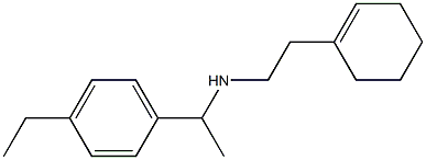 [2-(cyclohex-1-en-1-yl)ethyl][1-(4-ethylphenyl)ethyl]amine Struktur