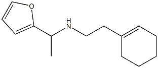 [2-(cyclohex-1-en-1-yl)ethyl][1-(furan-2-yl)ethyl]amine Struktur