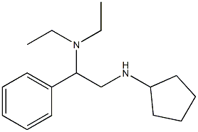 [2-(cyclopentylamino)-1-phenylethyl]diethylamine Struktur