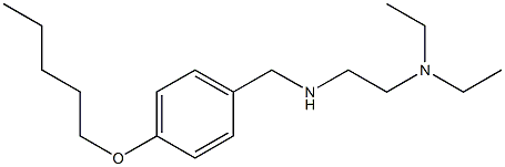 [2-(diethylamino)ethyl]({[4-(pentyloxy)phenyl]methyl})amine Struktur