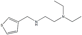 [2-(diethylamino)ethyl](thiophen-3-ylmethyl)amine Struktur