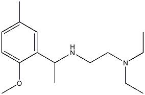 [2-(diethylamino)ethyl][1-(2-methoxy-5-methylphenyl)ethyl]amine Struktur