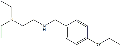 [2-(diethylamino)ethyl][1-(4-ethoxyphenyl)ethyl]amine Struktur