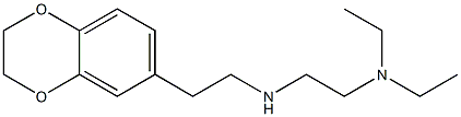 [2-(diethylamino)ethyl][2-(2,3-dihydro-1,4-benzodioxin-6-yl)ethyl]amine Struktur