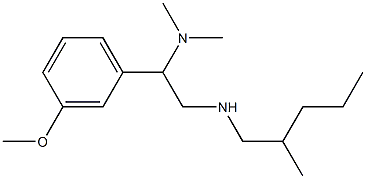 [2-(dimethylamino)-2-(3-methoxyphenyl)ethyl](2-methylpentyl)amine Struktur