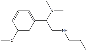 [2-(dimethylamino)-2-(3-methoxyphenyl)ethyl](propyl)amine Struktur