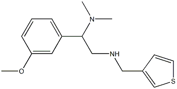 [2-(dimethylamino)-2-(3-methoxyphenyl)ethyl](thiophen-3-ylmethyl)amine Struktur